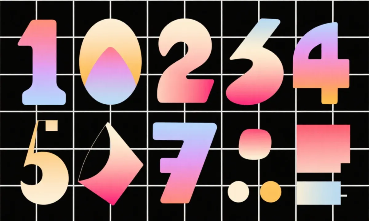 联系支持 - 抽象形状与数字